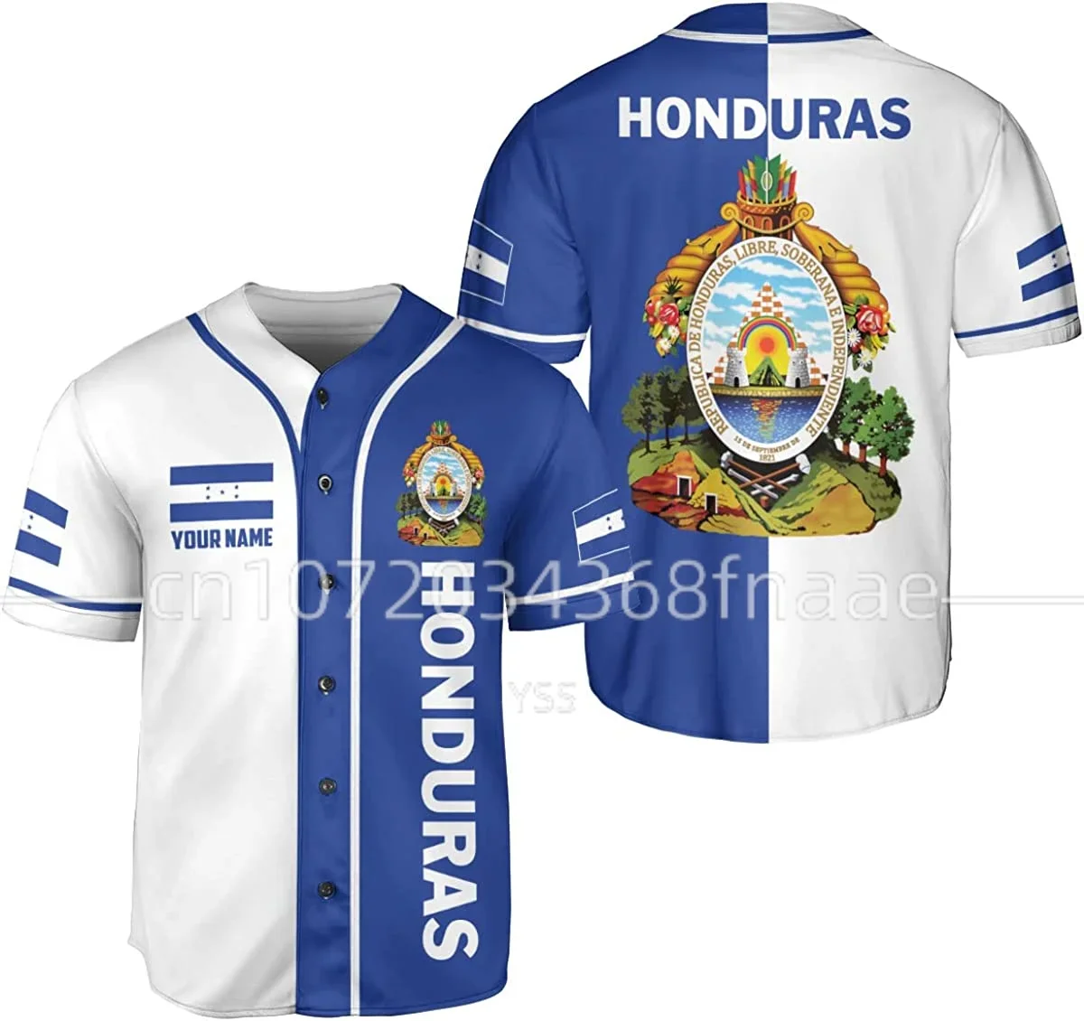 

Мужская бейсбольная рубашка с надписью «Your Name» и флагом Гондураса, Мужская футболка с 3D принтом, Повседневные Рубашки, Топы в стиле хип-хоп