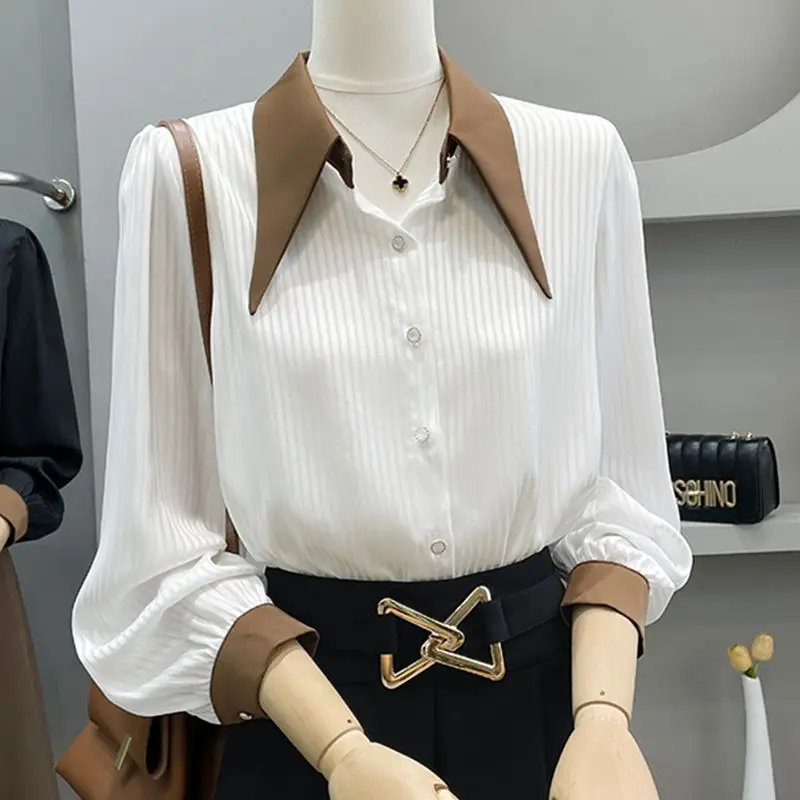 Blouses 2023 Turn Down Collar Blouse Shirt Long Sleeve Chiffon Blouse Women Blouses Women Tops Shirts Lantern Sleeve C335
Blouses 2023 Turn Down Collar Blouse Shirt Long Sleeve Chiffon Blouse Women Blouses Women Tops Shirts Lantern Sleeve C335