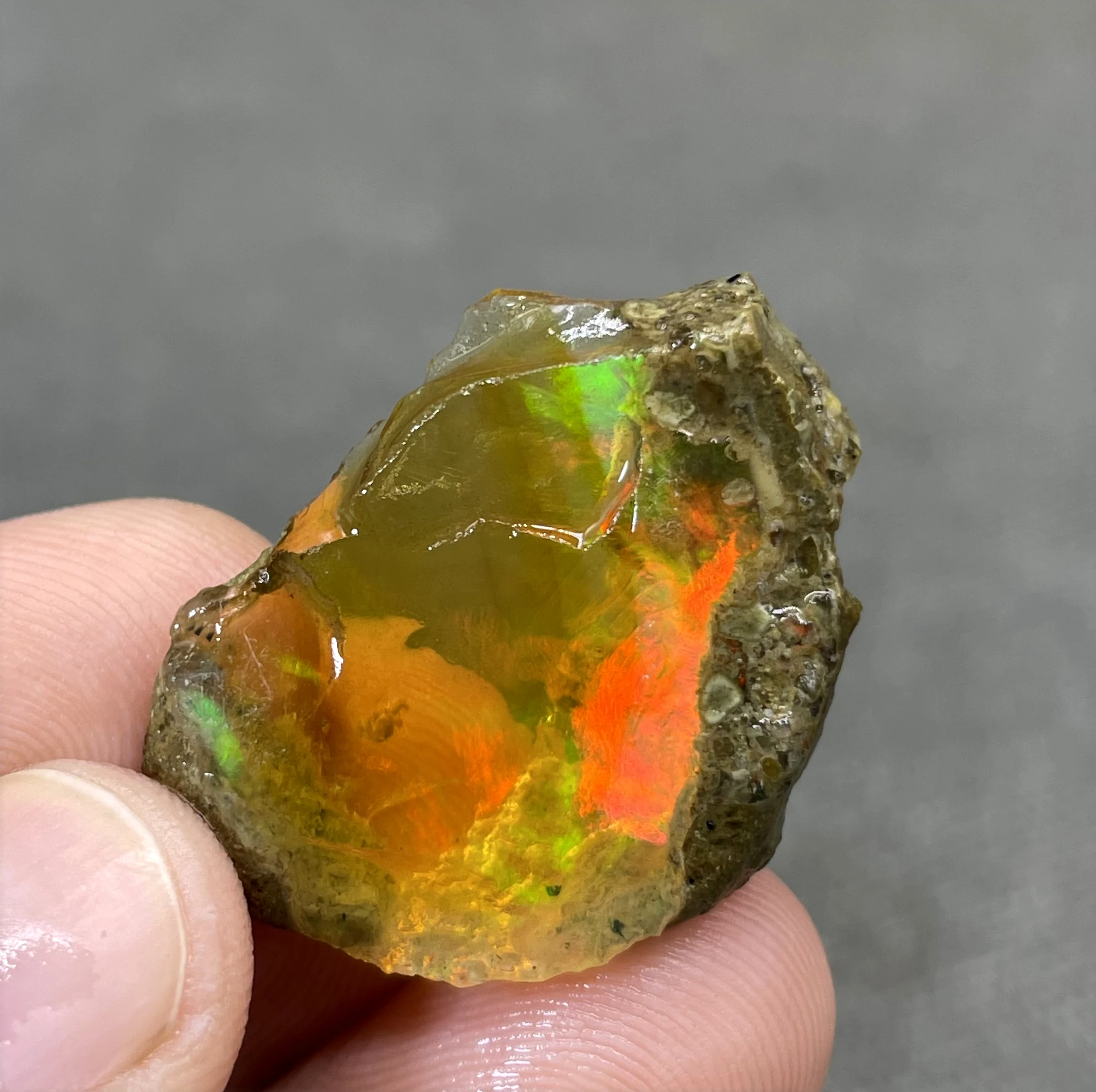 

BEST COLOR! 5g natural rare color Ethiopia water Opal gem mineral specimen stones and crystals healing crystals quartz