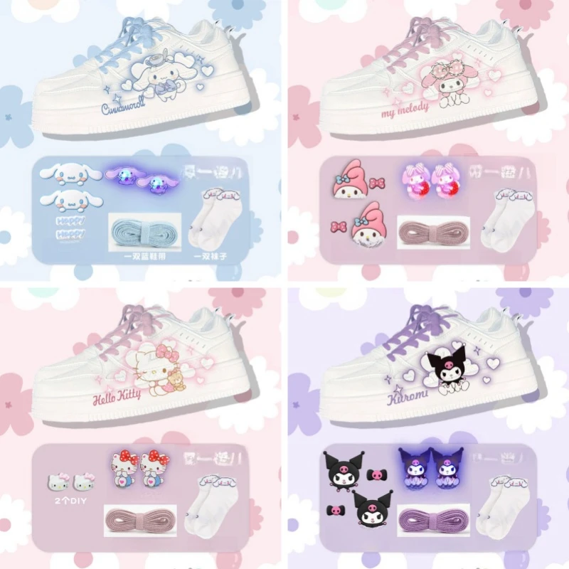 Sanrios Kuromi Cinnamoroll My Melody Hellokittys Sneakers Anime Cute Cartoon Running Shoes Breathable Kawaii Glow Sports Shoes
Sanrios Kuromi Cinnamoroll My Melody Hellokittys Sneakers Anime Cute Cartoon Running Shoes Breathable Kawaii Glow Sports Shoes