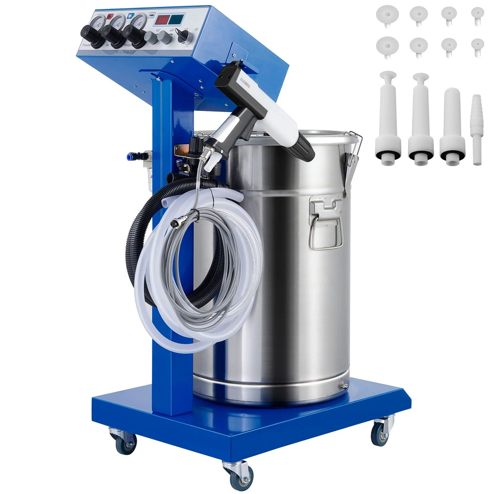 

45L Powder Coating System Machine Electrostatic Deep Corners Paint System WX-958 Electrostatic Spraying Machine Spray Guns