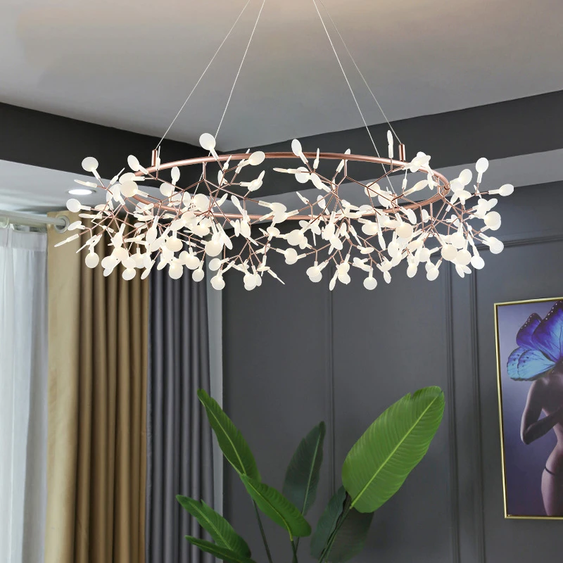 Nordic Chandelier Art Hanging Living Room Chandelier Modern Restaurant Kitchen Firefly Lamp Rose Gold/black Branch Round Indoor
Nordic Chandelier Art Hanging Living Room Chandelier Modern Restaurant Kitchen Firefly Lamp Rose Gold/black Branch Round Indoor