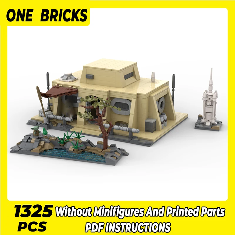 

Star Movie Model Moc Building Bricks Cabin Outside Desert City Technology Modular Blocks Gifts Christmas Toys DIY Sets Assembly