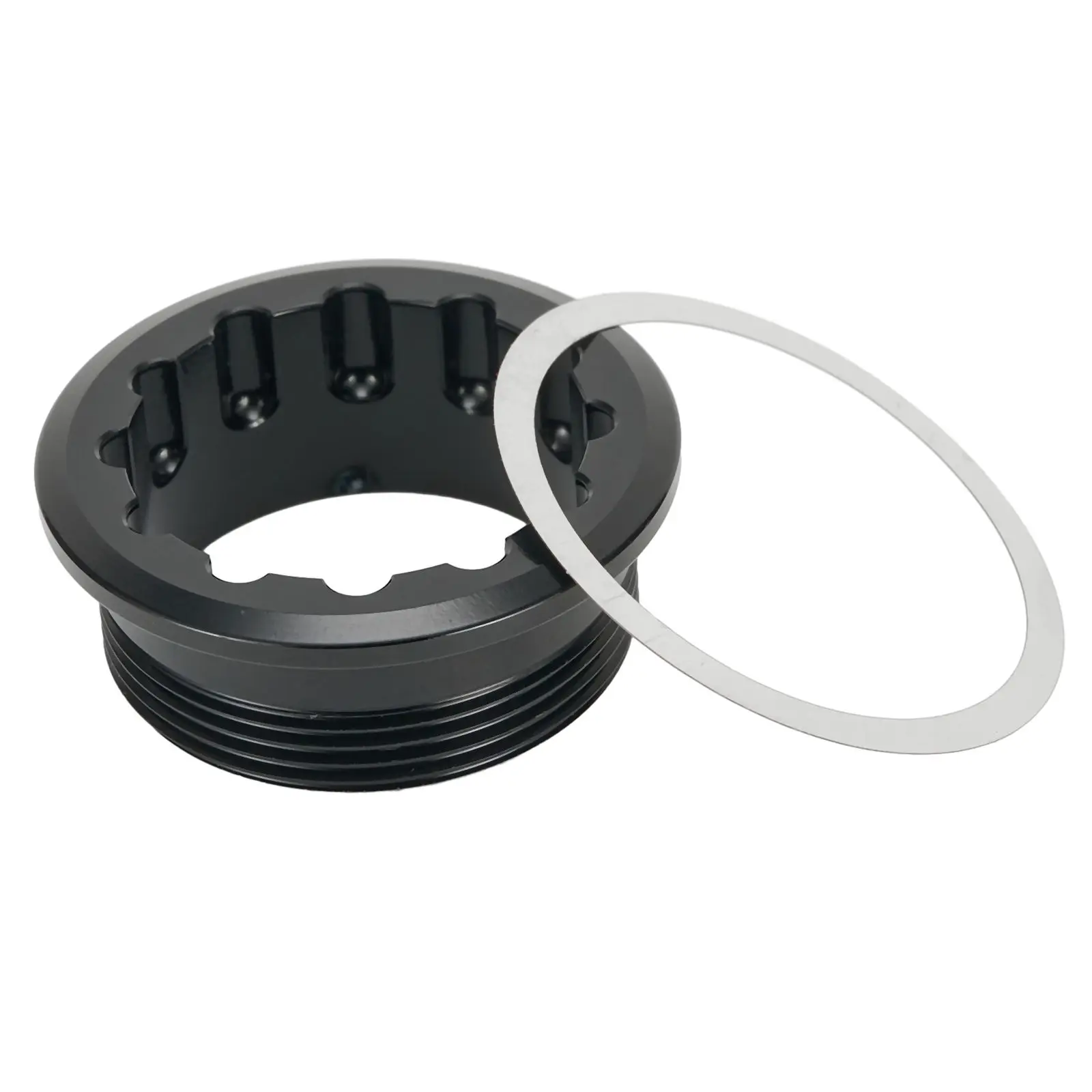Durable High Quality Particular Freewheel Lock Cover 12 Speed Freewheel Lock MTB Mountain Bike Aluminum Alloy Black
Durable High Quality Particular Freewheel Lock Cover 12 Speed Freewheel Lock MTB Mountain Bike Aluminum Alloy Black