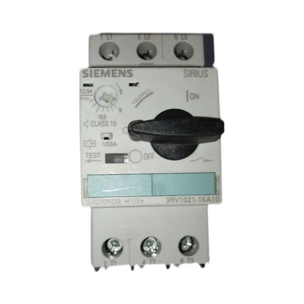 3RV1021-1KA10 Manual Starter and Enclosure, Open Type, 9-12.5 FLA Adjustment Range
3RV1021-1KA10 Manual Starter and Enclosure, Open Type, 9-12.5 FLA Adjustment Range
