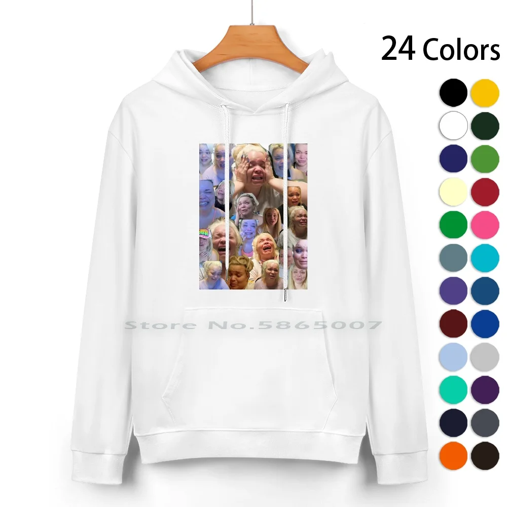 Trisha Paytas-Pure Cotton Hoodie Sweater 24 Colors Trisha Paytas Crying Funny Meme Edit 100% Cotton Hooded Sweatshirt For Women
Trisha Paytas-Pure Cotton Hoodie Sweater 24 Colors Trisha Paytas Crying Funny Meme Edit 100% Cotton Hooded Sweatshirt For Women