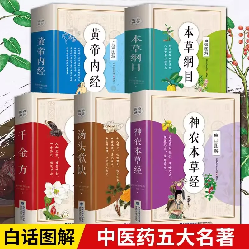 

Graphic Vernacular Version of Huangdi Neijing Complete Works of Traditional Chinese Medicine Books Basic Theory Health Books