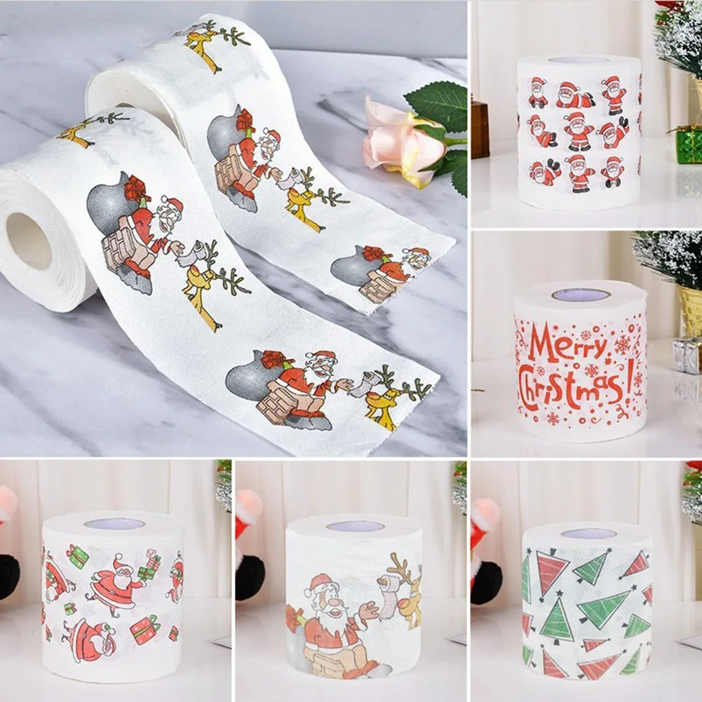 Toilet Paper Christmas Pattern Series Roll Paper Prints Funny Paper Xmas Decor Supplies Household Roll Paper
Toilet Paper Christmas Pattern Series Roll Paper Prints Funny Paper Xmas Decor Supplies Household Roll Paper