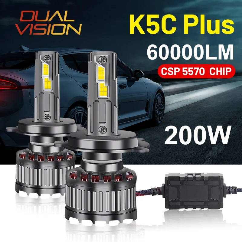 K5C LED H11 60000LM 200W H7 LED Headlight H4 H1 H8 9005 HB3 9006 HB4 9012 HIR2 Turbo High Beam Low Beam 5570 CSP Chip For Lenses
K5C LED H11 60000LM 200W H7 LED Headlight H4 H1 H8 9005 HB3 9006 HB4 9012 HIR2 Turbo High Beam Low Beam 5570 CSP Chip For Lenses