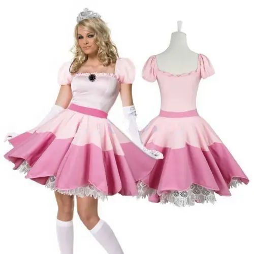 Pink Women Princess Peach Dance Short Skirt Cosplay Costume Fancy Dress Party Halloween Cosplay Dress Masquerade Ball Cosplay
Pink Women Princess Peach Dance Short Skirt Cosplay Costume Fancy Dress Party Halloween Cosplay Dress Masquerade Ball Cosplay