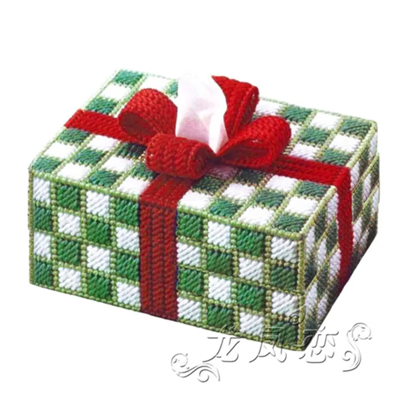 

Подарочная коробка для салфеток 17 см x 13 см x 11 см, Набор для вышивки «сделай сам», набор для рукоделия, вязание крючком, товары для рукоделия