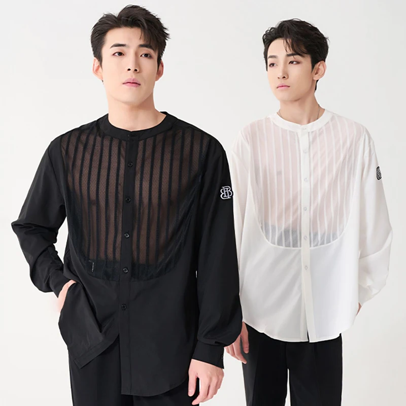 Рубашка для латиноамериканских танцев, сетчатый топ с длинным рукавом, тренировочная одежда для бальных танцев, соревнований, BL13061
Рубашка для латиноамериканских танцев, сетчатый топ с длинным рукавом, тренировочная одежда для бальных танцев, соревнований, BL13061