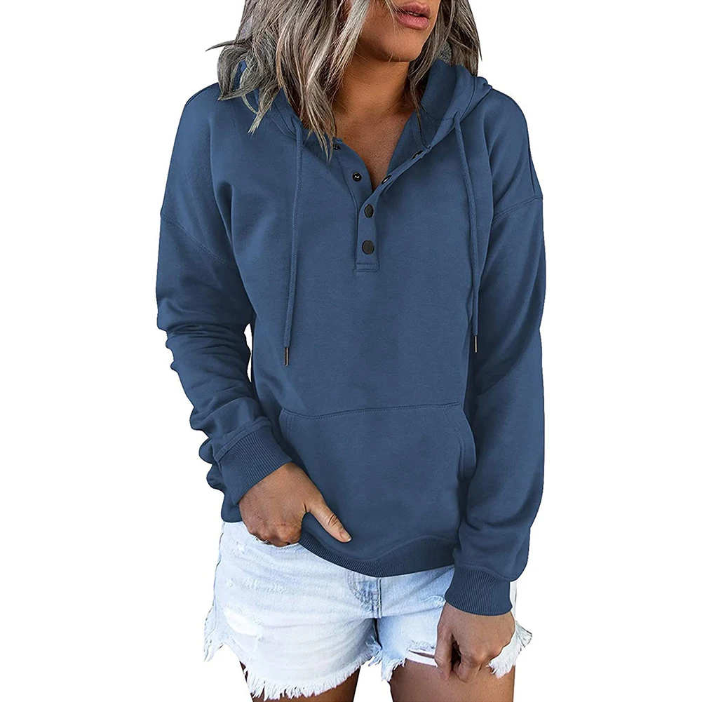 Women Sweatshirt Women's Hoodie Button Fit Drawstring Tops Casual Comfortable Daily Female Long Sleeve Stylish
Women Sweatshirt Women's Hoodie Button Fit Drawstring Tops Casual Comfortable Daily Female Long Sleeve Stylish