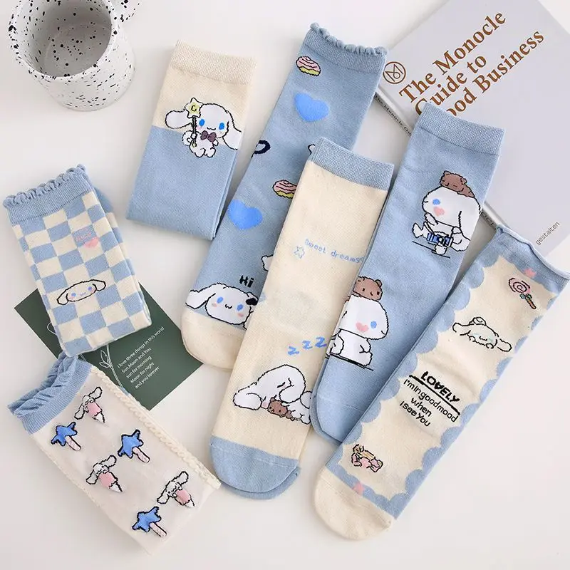 Kawaii Sanrios Cinnamoroll Cartoon Pure Cotton Mid Tube Socks Cute Student Dress Up Odor-Proof, Sweat-Proof Warm Anime Girl Gift
Kawaii Sanrios Cinnamoroll Cartoon Pure Cotton Mid Tube Socks Cute Student Dress Up Odor-Proof, Sweat-Proof Warm Anime Girl Gift