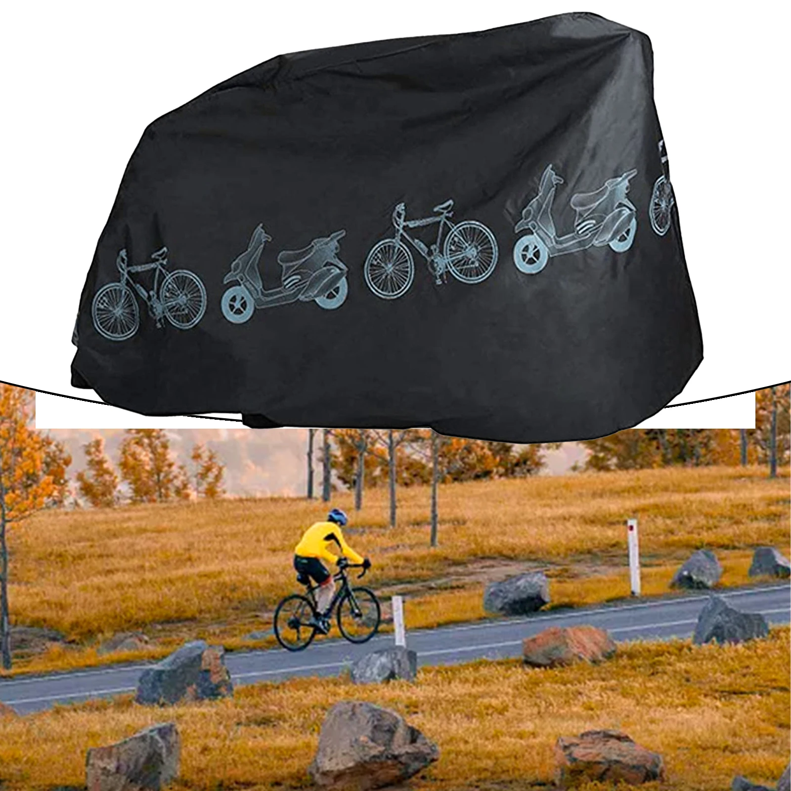 Rain Cover Bike Case Bicycle Accessories Dust Covers Polyester Waterproof For Bike Motorcycle Car High Quality Hot Sale
Rain Cover Bike Case Bicycle Accessories Dust Covers Polyester Waterproof For Bike Motorcycle Car High Quality Hot Sale