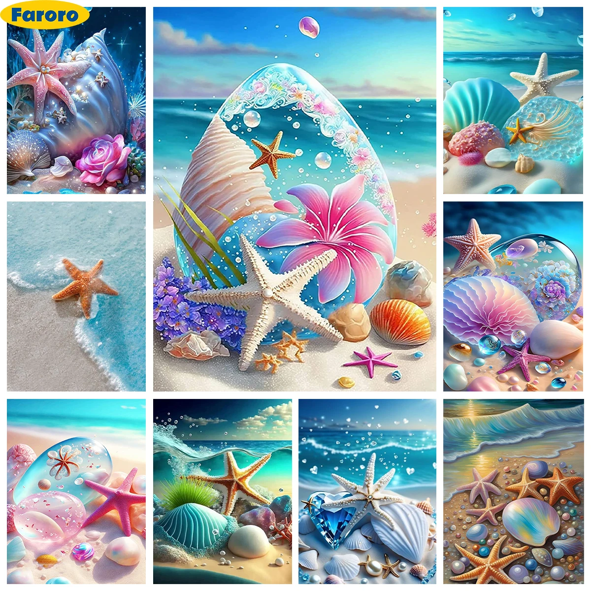 Starfish 5D Diamond Art Painting Beach Scenery Diy Diamond Embroidery Rhinestones Cross Stitch Adult Hand Gift Home Wall Decor
Starfish 5D Diamond Art Painting Beach Scenery Diy Diamond Embroidery Rhinestones Cross Stitch Adult Hand Gift Home Wall Decor