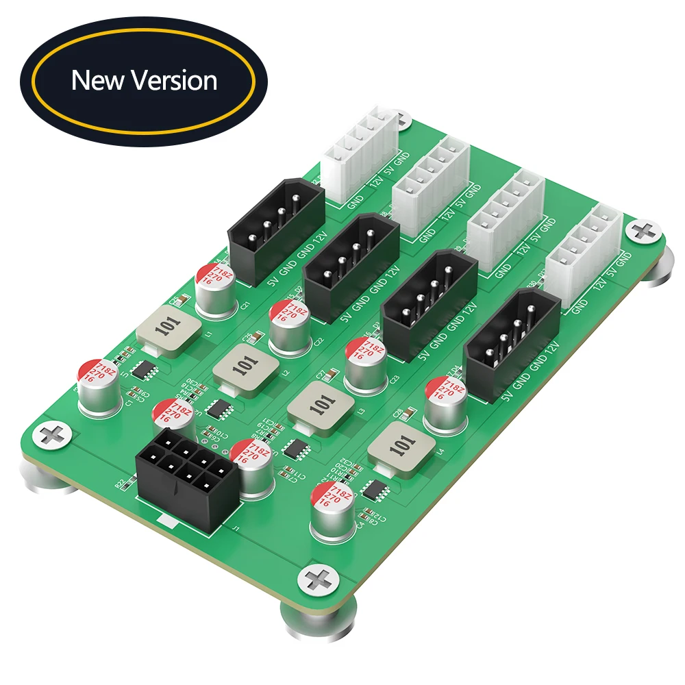 Новая версия ATX 6/8pin от 12 В до 8 способов 5 В/12 В 3 А адаптер питания для ATX PSU и 2,5 '/3,5' SATA HDD
Новая версия ATX 6/8pin от 12 В до 8 способов 5 В/12 В 3 А адаптер питания для ATX PSU и 2,5 '/3,5' SATA HDD