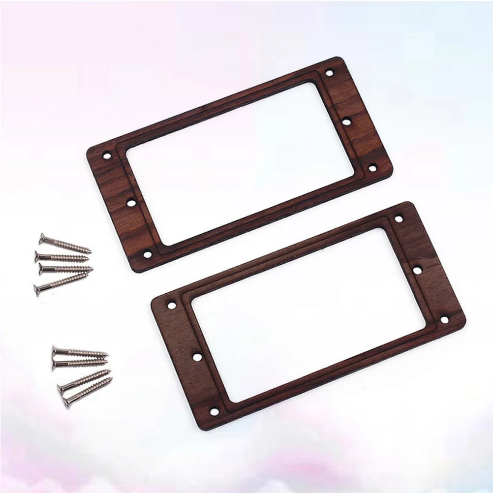 

Pickup Mounting Ring Rosewood Double Coil Electric Guitar Pickup Ring Humbucker Frame Mounting Ring With Screws GB305L