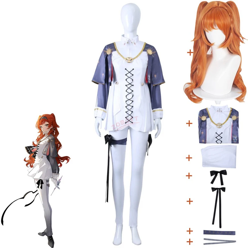 Sonetto Cosplay Costume Orange Wig Game Reverse:1999 Anime St. Pavlov Foundation Sexy Woman Outfit Hallowen Carnival Party Suit
Sonetto Cosplay Costume Orange Wig Game Reverse:1999 Anime St. Pavlov Foundation Sexy Woman Outfit Hallowen Carnival Party Suit