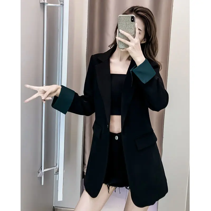 2023 New Wintertime Korean Fashion Style Slim Fit Black Blazer Ladies Temperament Blazer Women High Quality Elegant Suit Ourwear
2023 New Wintertime Korean Fashion Style Slim Fit Black Blazer Ladies Temperament Blazer Women High Quality Elegant Suit Ourwear