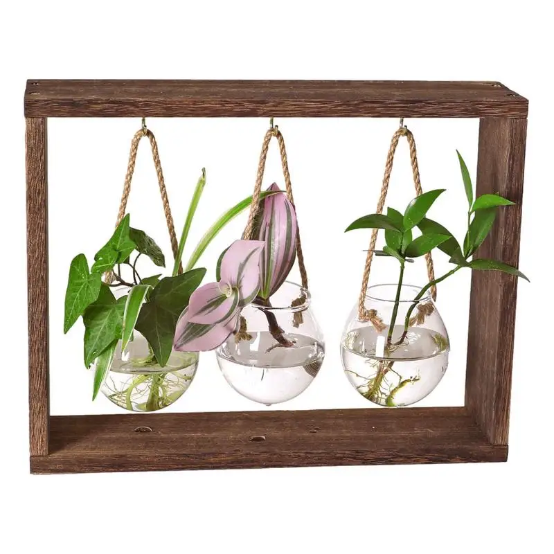 Propagation Stations Wooden Hydroponic Vases Plant Vases Vintage Flower Vase Pot Mini Test Tube Flower Vase for Hydroponic Home
Propagation Stations Wooden Hydroponic Vases Plant Vases Vintage Flower Vase Pot Mini Test Tube Flower Vase for Hydroponic Home