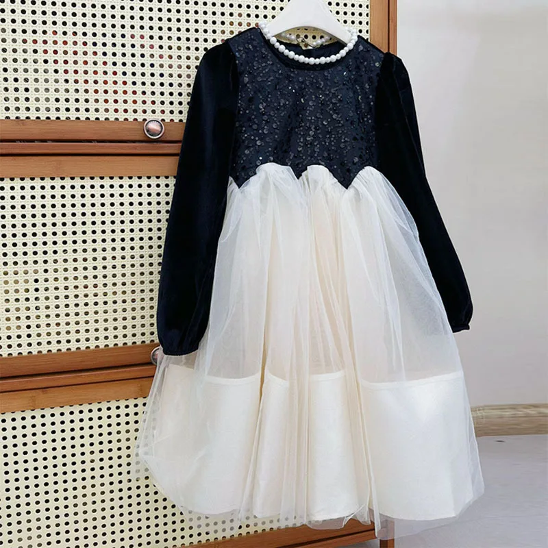 Girls' Dress 2023 Autumn and Winter High Princess Dress Black Velvet Tulle Tutu Skirt Formal Dress
Girls' Dress 2023 Autumn and Winter High Princess Dress Black Velvet Tulle Tutu Skirt Formal Dress