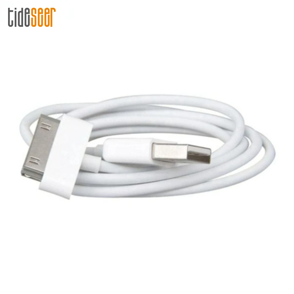 

100pcs USB Cable 1m Fast Charging Wire Line 30 Pin Charge Sync Data Charger Cord Cables For iPhone 4 4S 3GS iPad 1 2 3