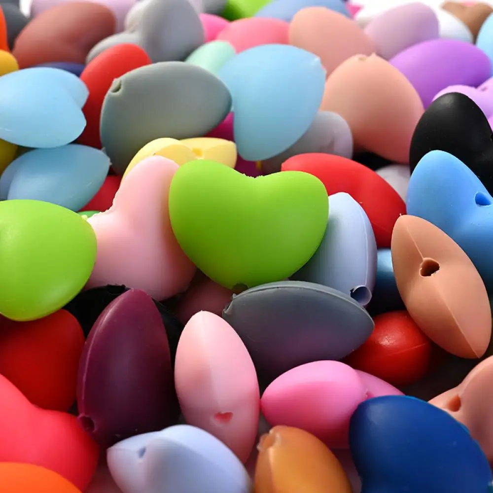 10Pcs 12x20mm Food Grade Baby Silicone Beads Heart Teether Molar Bead For Teething Jewelry Making DIY Pacifier Chain Necklace
10Pcs 12x20mm Food Grade Baby Silicone Beads Heart Teether Molar Bead For Teething Jewelry Making DIY Pacifier Chain Necklace