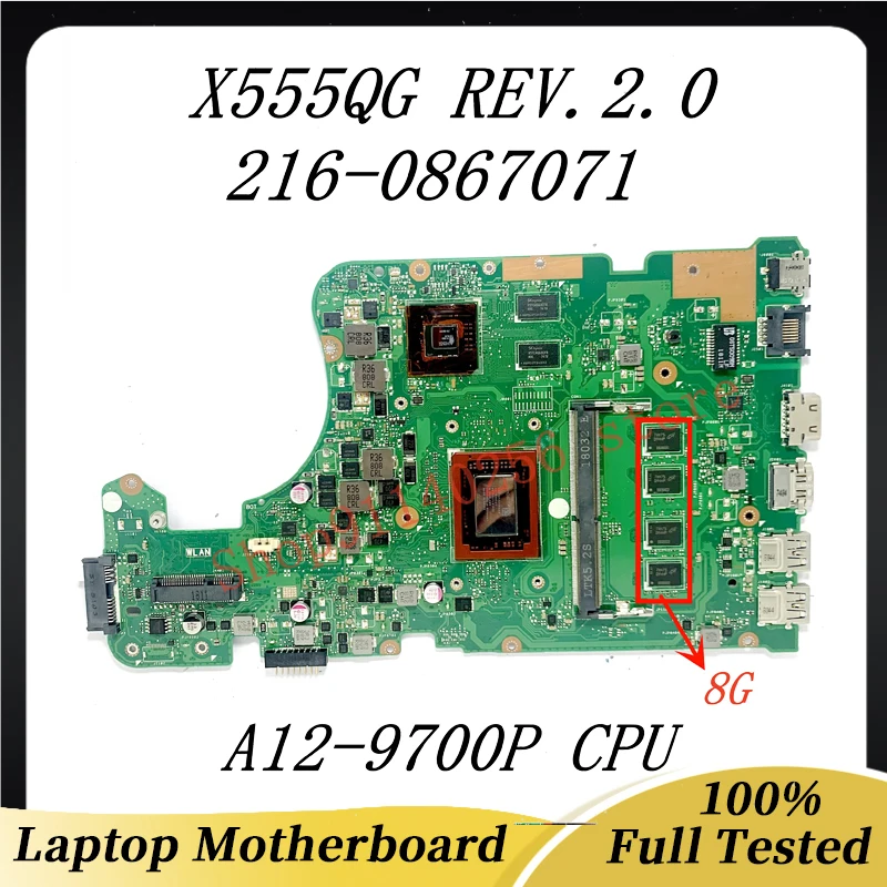 Материнская плата для ноутбука X555QG REV.2.0 высокого качества, Модель 216-0867071 с процессором A12-9700P, ОЗУ 8 Гб, 100% исправно
Материнская плата для ноутбука X555QG REV.2.0 высокого качества, Модель 216-0867071 с процессором A12-9700P, ОЗУ 8 Гб, 100% исправно