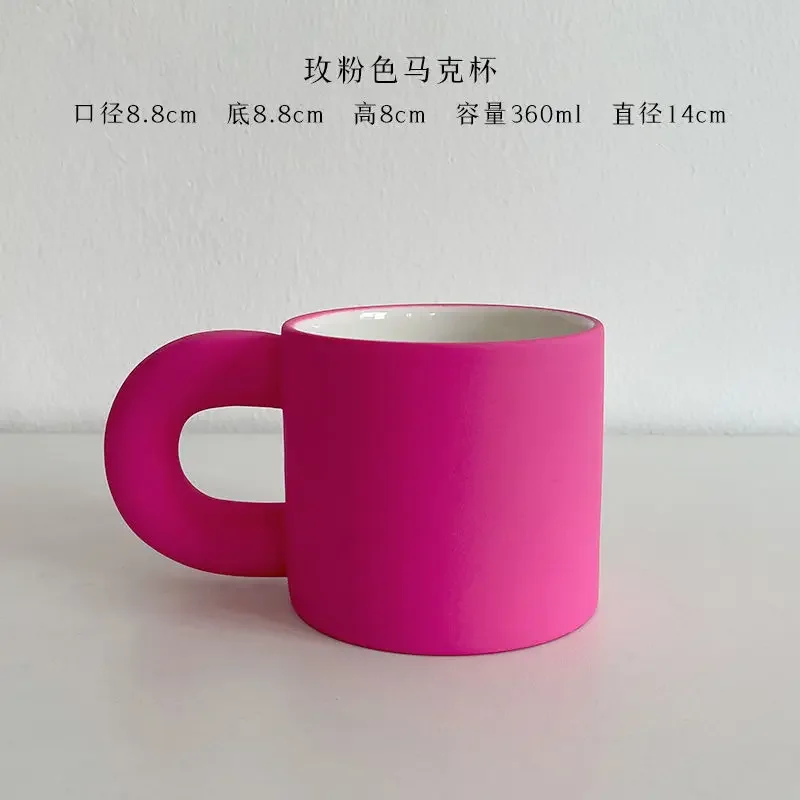 Special Ceramic Coffee Powder Mug with Fat Round Handle Personalized Family Lover Gift
Special Ceramic Coffee Powder Mug with Fat Round Handle Personalized Family Lover Gift