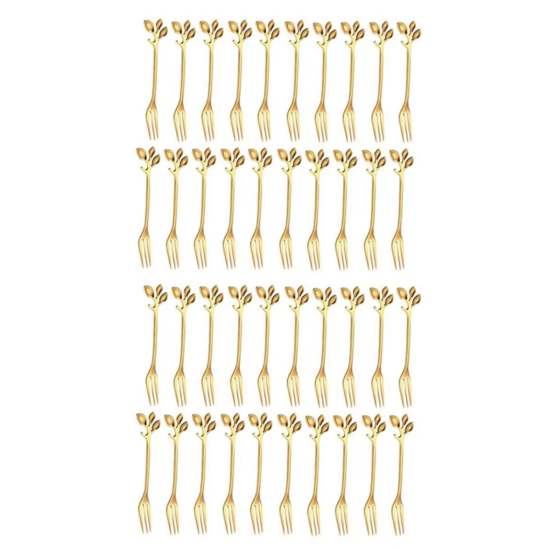40Pcs Stainless Steel Flatware Fruit Fork Dinnerware Appetizer Snack Dessert Fork Kitchen Tableware Leaf Shape
40Pcs Stainless Steel Flatware Fruit Fork Dinnerware Appetizer Snack Dessert Fork Kitchen Tableware Leaf Shape