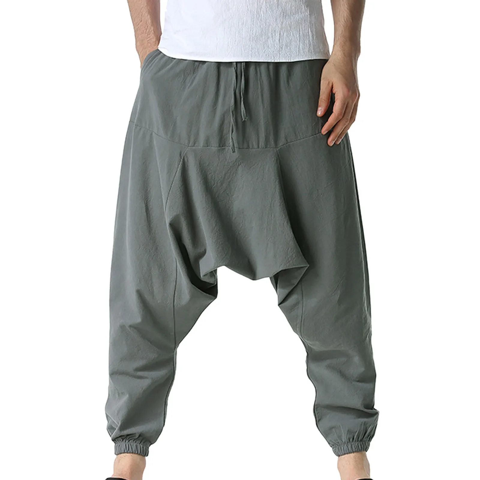 2023 Men Harem Pants Hip-Hop Drop Crotch Cotton Joggers Wide Leg Pants Trousers Men Chic Loose Pantalones Hombre Streetwear
2023 Men Harem Pants Hip-Hop Drop Crotch Cotton Joggers Wide Leg Pants Trousers Men Chic Loose Pantalones Hombre Streetwear
