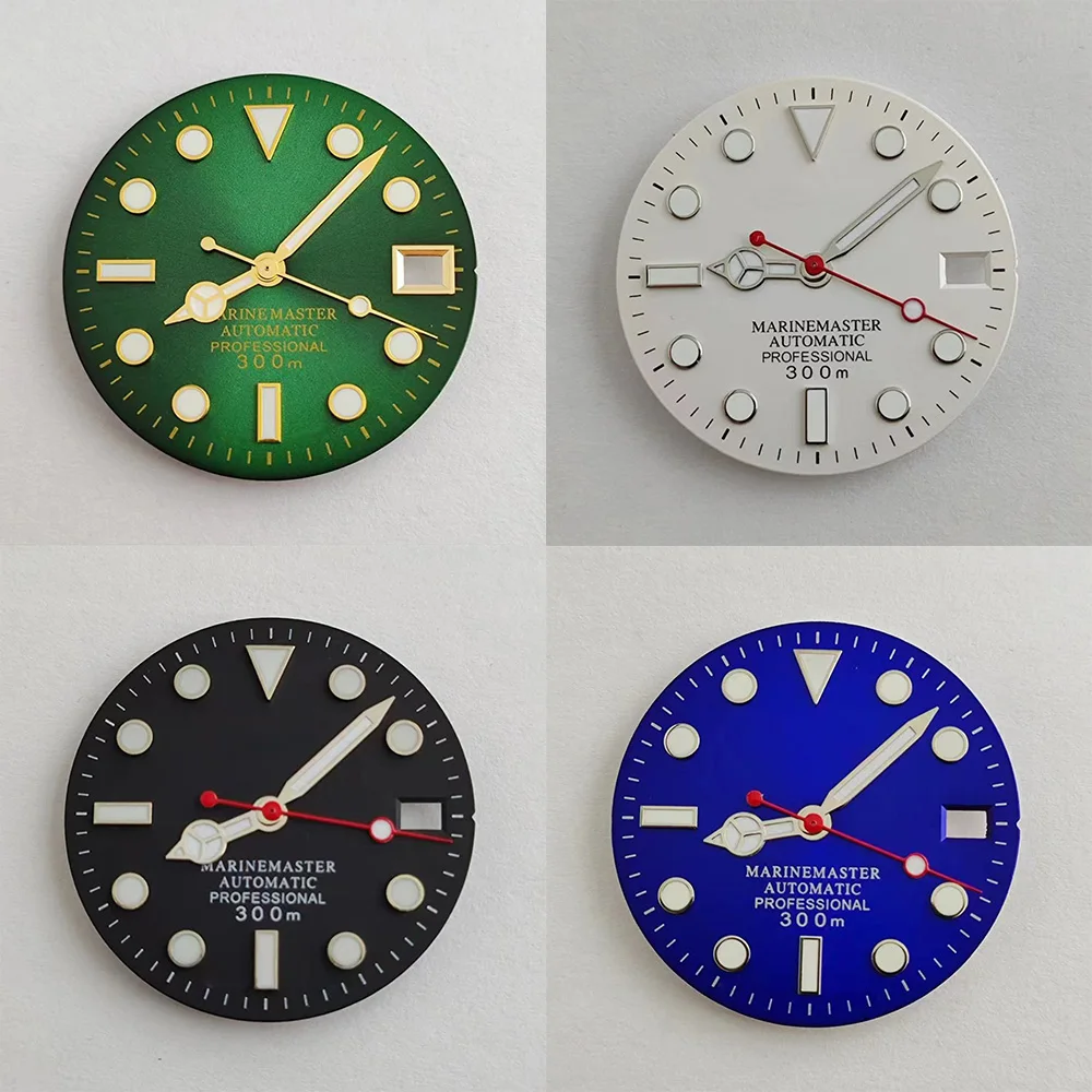 NH35 dial 28.5mm Watch dial green luminous dial Suitable for NH35 NH36 movement watch accessories Watch repair tool
NH35 dial 28.5mm Watch dial green luminous dial Suitable for NH35 NH36 movement watch accessories Watch repair tool