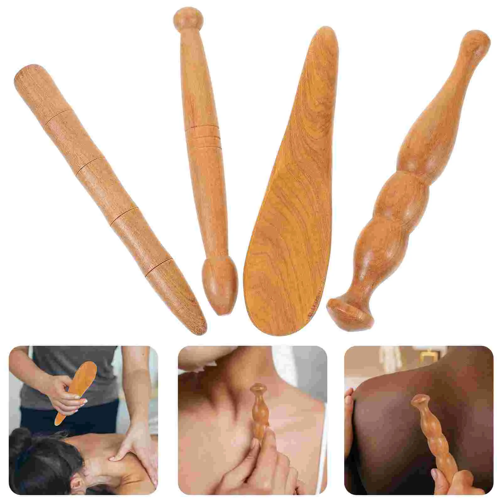 

Wooden Manual Foot Acupoint Massagers Massage Bars Acupuncture Point Massage Tools Foot Spa Physiotherapy Reflexology