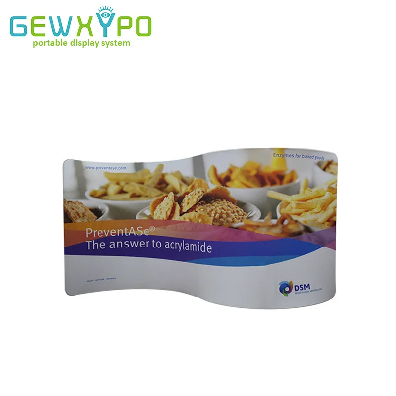 400X228cm S Shape High Quality Aluminum Tension Fabric Advertising Display Banner Stand With Your Own Design Full Color Printing
400X228cm S Shape High Quality Aluminum Tension Fabric Advertising Display Banner Stand With Your Own Design Full Color Printing