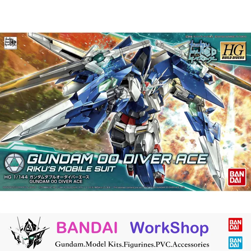 Bandai Original 1/144 HGBD Gundam OO Diver Ace Action Figure Assembly Model Kit Collectible Gifts
Bandai Original 1/144 HGBD Gundam OO Diver Ace Action Figure Assembly Model Kit Collectible Gifts