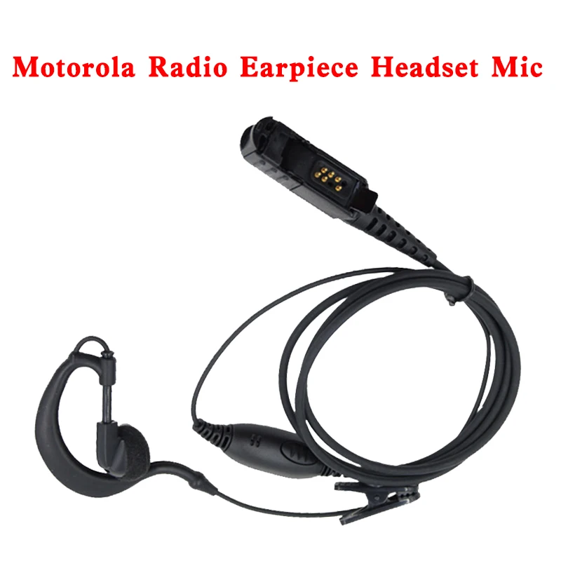 

Earpiece Headset Mic For Motorola Radio DP2400 DP2600 XiR P6600 P6608 P6620 E8600 MTP3150 MTP3500 Two Way Radio Earphone