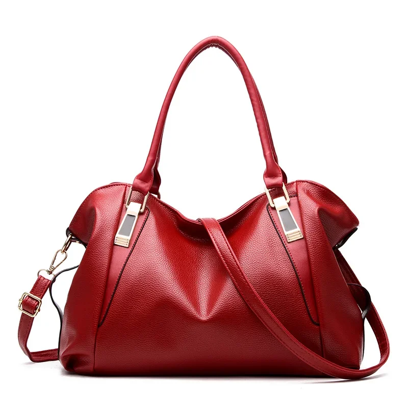 Brand women's handbag fashion New fashion soft leather handbag trend large capacity bag single shoulder ladies large bag 
Brand women's handbag fashion New fashion soft leather handbag trend large capacity bag single shoulder ladies large bag
