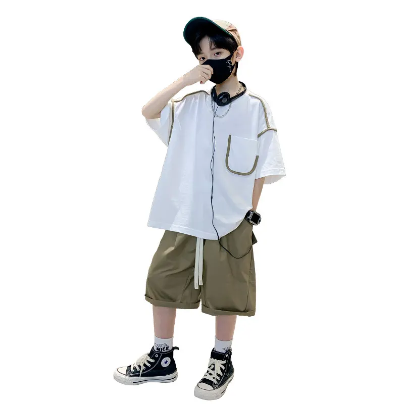 Top and Bottom Clothing Set Boys Summer Korean Style Solid Color New Casual Cotton Two Pieces Suit Children Clothes Outfits 2023
Top and Bottom Clothing Set Boys Summer Korean Style Solid Color New Casual Cotton Two Pieces Suit Children Clothes Outfits 2023