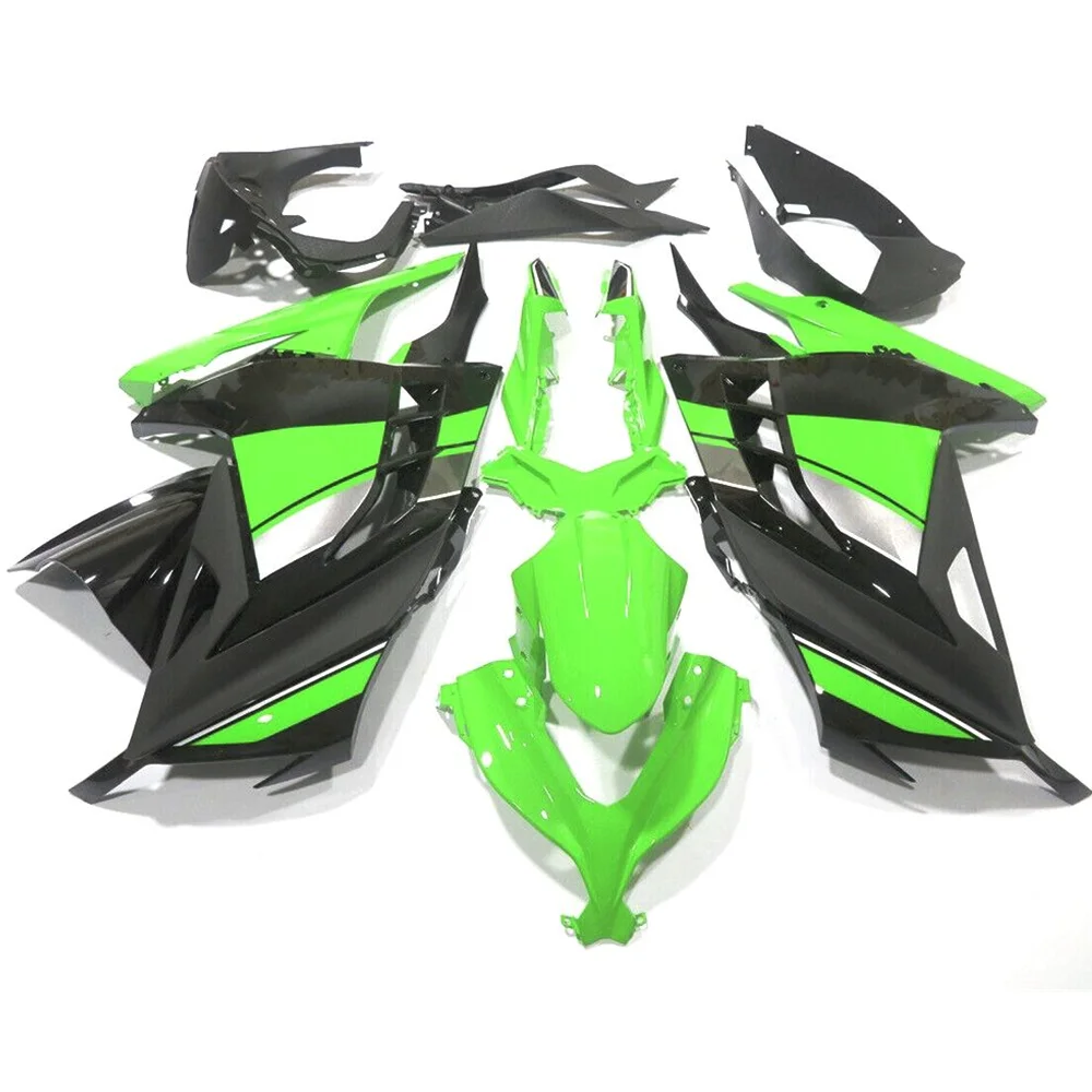 Green Black White Injection Plastics Motorcycle Fairing Bodywork Kit for Kawasaki EX300 Ninja 300 2013-2017
Green Black White Injection Plastics Motorcycle Fairing Bodywork Kit for Kawasaki EX300 Ninja 300 2013-2017