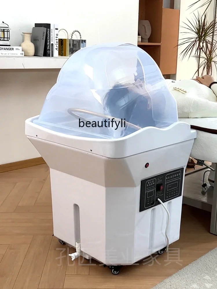 Mobile Shampoo Basin Water Circulation Beauty Salon Special Facial Bed Grafting Head Massager Fumigation Spa Machine
Mobile Shampoo Basin Water Circulation Beauty Salon Special Facial Bed Grafting Head Massager Fumigation Spa Machine