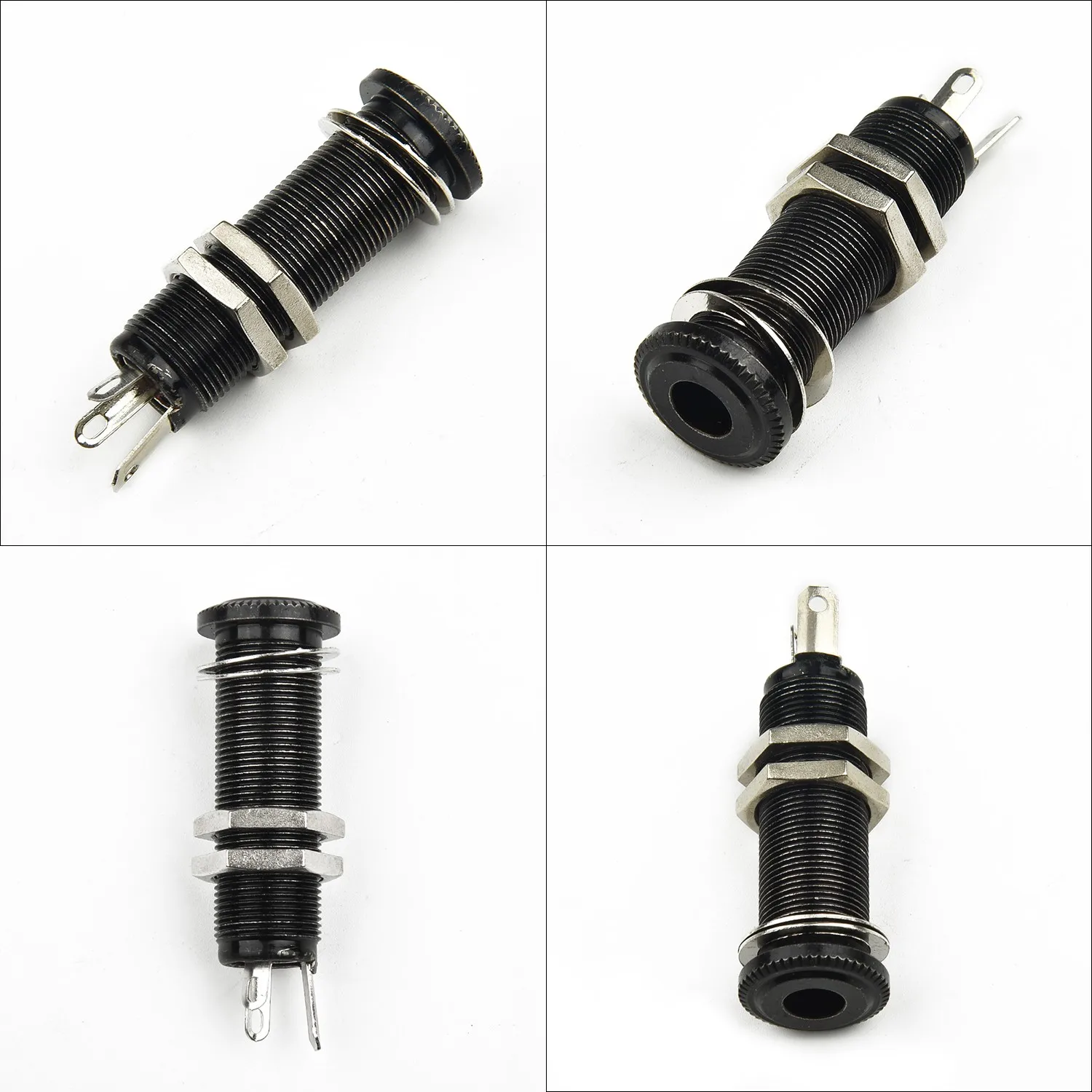 1/4" hole Guitar Jack Guitar Bass Metal Black Anti-noisy Cylinder Flush Mount reliable for electric guitar 1pc
1/4" hole Guitar Jack Guitar Bass Metal Black Anti-noisy Cylinder Flush Mount reliable for electric guitar 1pc