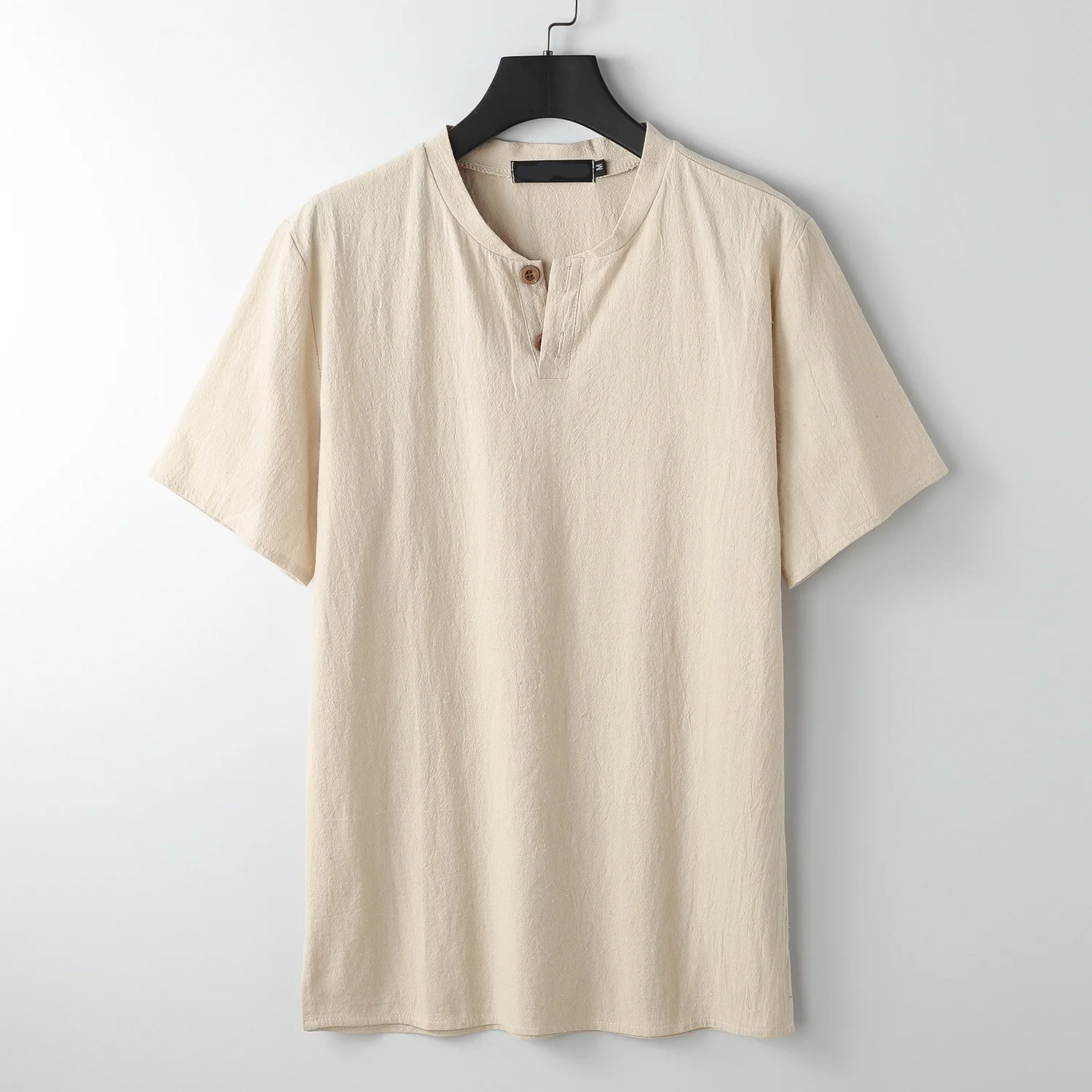 2022 Summer New Men's Short-Sleeved V Neck T-shirt Cotton Linen Black White Casual Men's T-shirt Shirt Male Breathable Clothes
2022 Summer New Men's Short-Sleeved V Neck T-shirt Cotton Linen Black White Casual Men's T-shirt Shirt Male Breathable Clothes