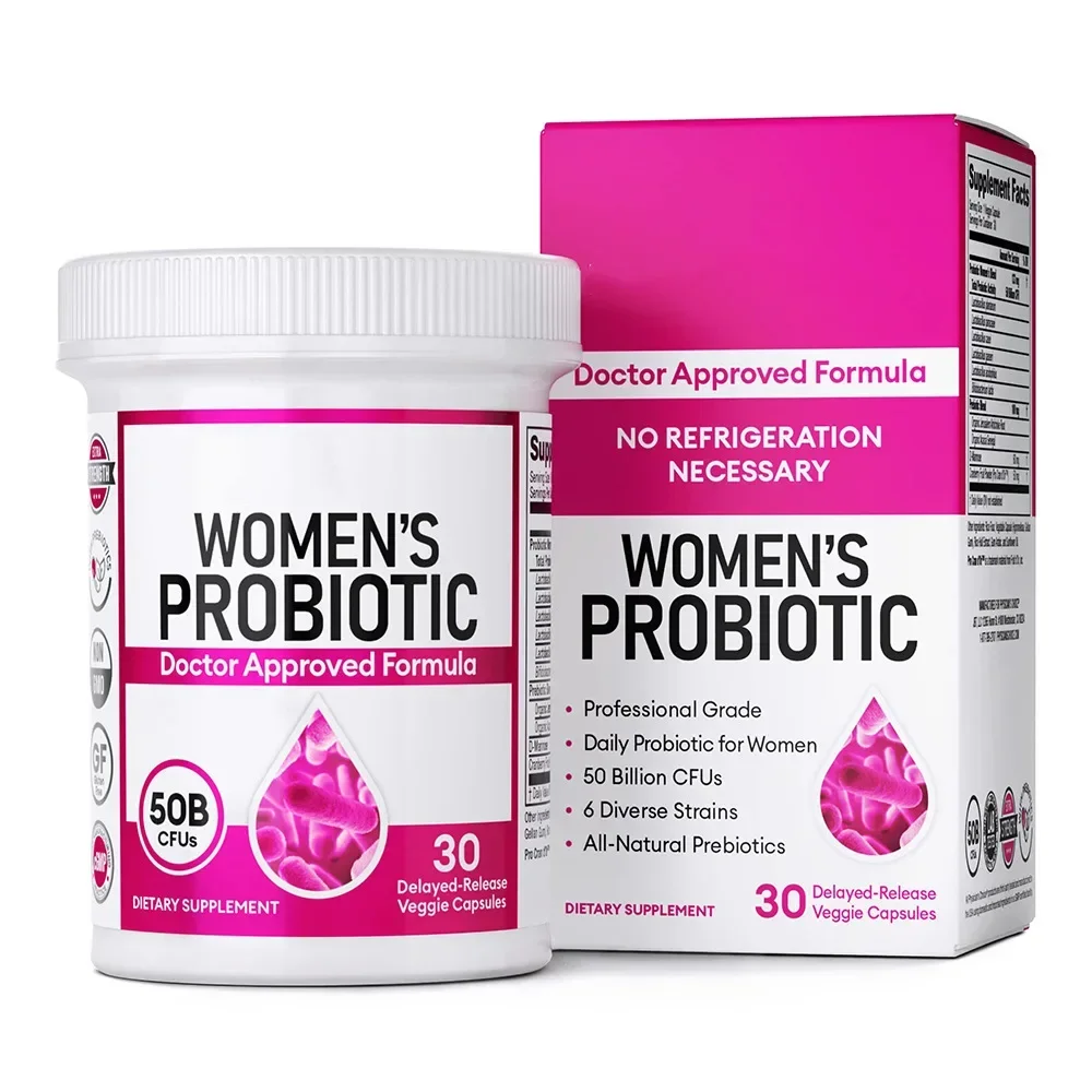 

1 бутылка из 30 пробиотических капсул для поддержки пищеварения и укрепления вагинального здоровья в девах и иммунитете