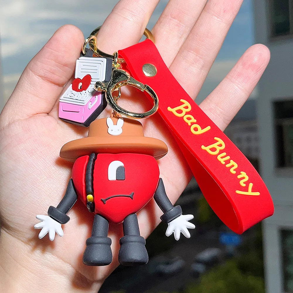 Valentine's Day Love Keychain Fashion Cute Bad Bunny Heart Keychain Plastics Car Keychain Trinket Bag Pendant Accessories Props
Valentine's Day Love Keychain Fashion Cute Bad Bunny Heart Keychain Plastics Car Keychain Trinket Bag Pendant Accessories Props