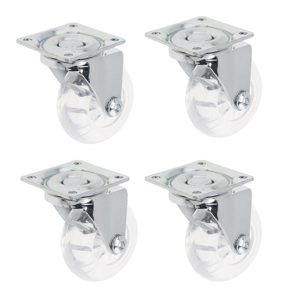 4Pcs Universal Swivel Casters Heavy Duty Furniture Caster Wheel Castor Silent Trolley Wheels For Table Chair Sofa Accessory
4Pcs Universal Swivel Casters Heavy Duty Furniture Caster Wheel Castor Silent Trolley Wheels For Table Chair Sofa Accessory