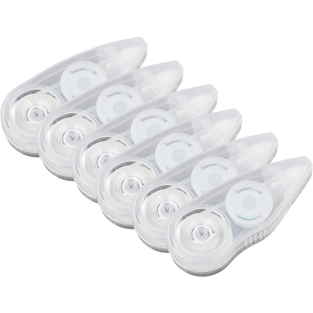 

6Pcs Portable Correcting Tapes Correction Tapes for Students School White-Out Tapes Stationery