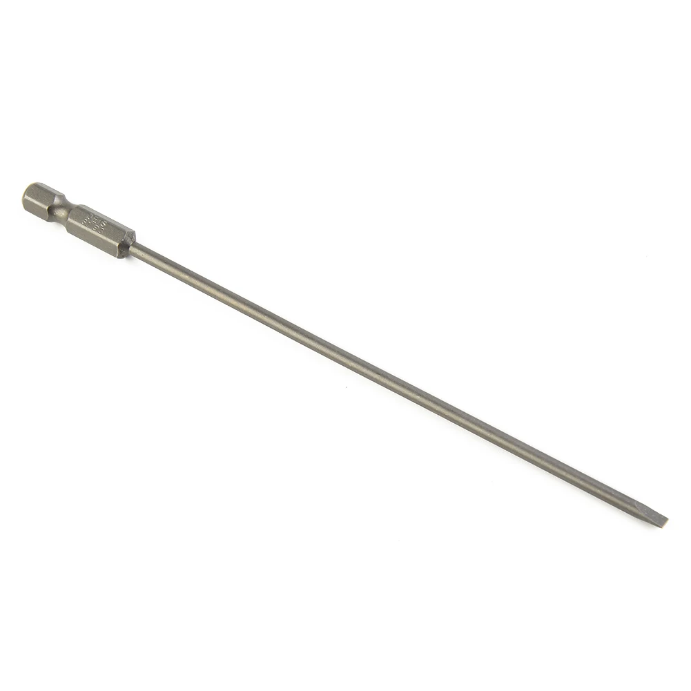 Hex Shank Screwdriver Bit 150mm Long 6.25mm / 1/4 Inch Flat Head SL3.0 SL4.0 SL5.0 SL6.0 Exquisite Workmanship
Hex Shank Screwdriver Bit 150mm Long 6.25mm / 1/4 Inch Flat Head SL3.0 SL4.0 SL5.0 SL6.0 Exquisite Workmanship