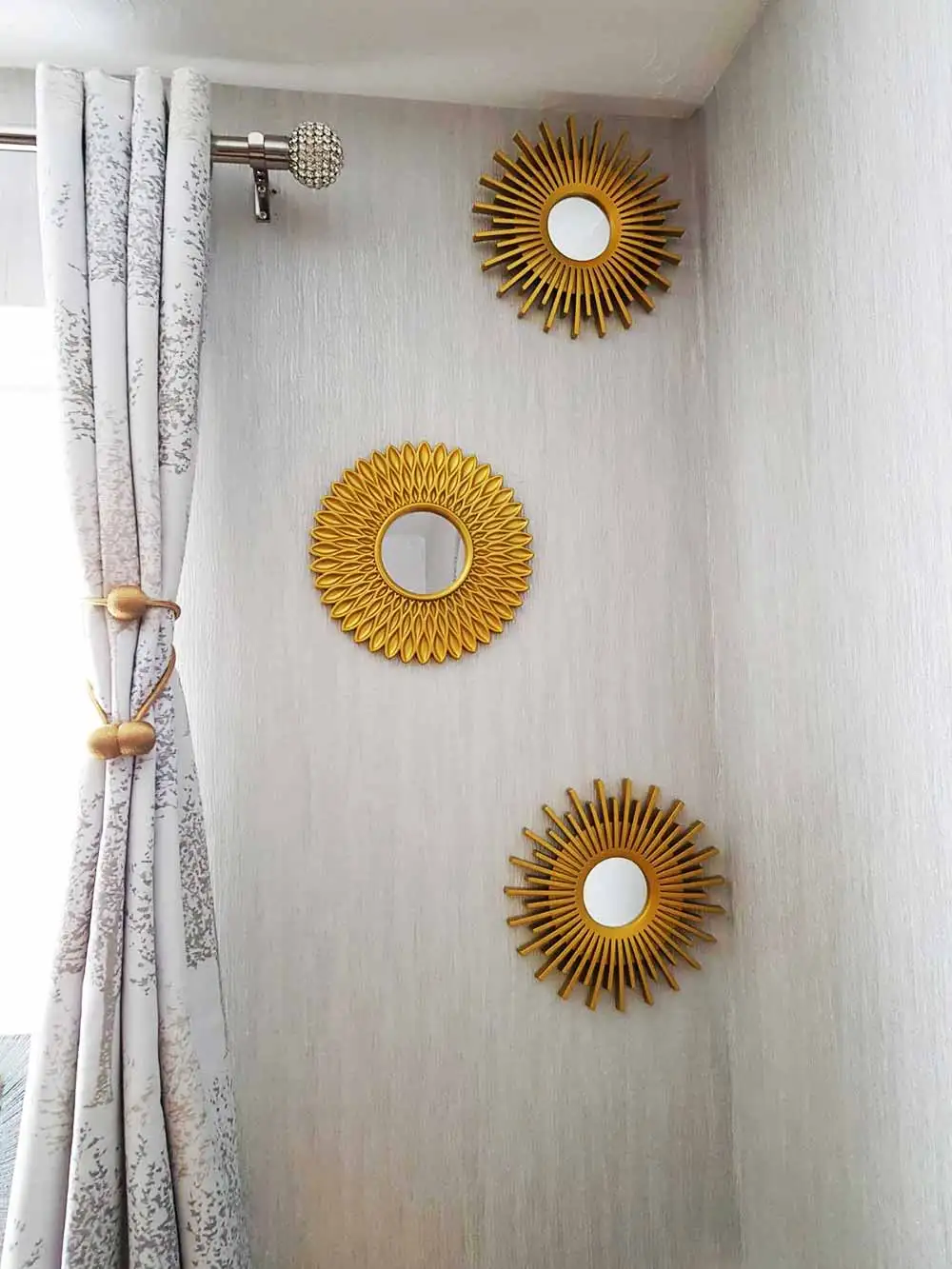 Shop Generic mirror Aqumotic Decoration of Gl Mirror Background Wall 25cm 1pc Plastic ing