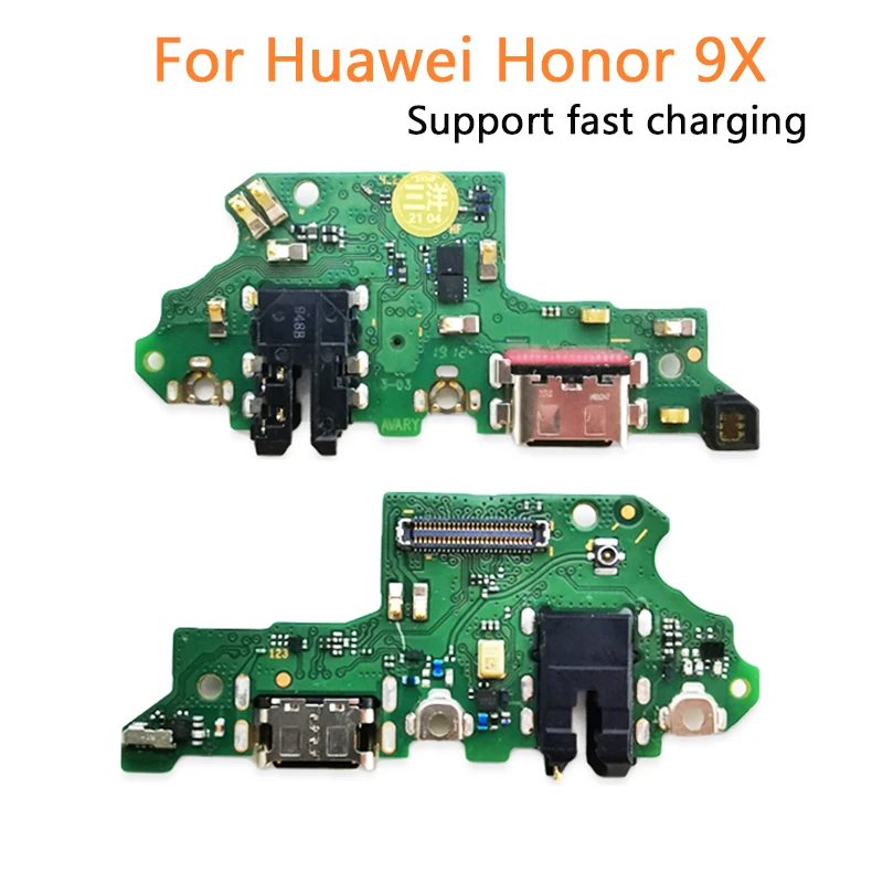 

100% Оригинальная Замена для Huawei Honor 9X 8X Max 8C 9I 8A 9A USB зарядное устройство Соединительная плата док-порт гибкий кабель лента с IC